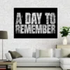 New Style A Day To Remember Custom Silk Canvas 27X40cm 30x45cm DIY poster best gift for 2 - A Day To Remember Shop